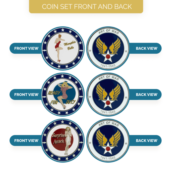 Art of War Nose Art Challenge Coins - Set of 3 - Image 6